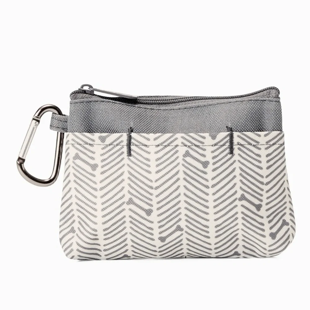 Gray HerringBONE Pet Carrier Set with Pet Business Bag